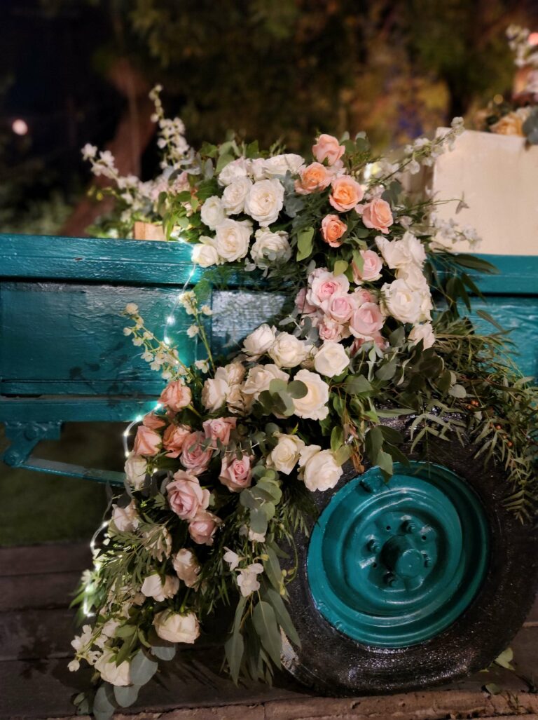 עיצוב סידור פרחים לחתונה